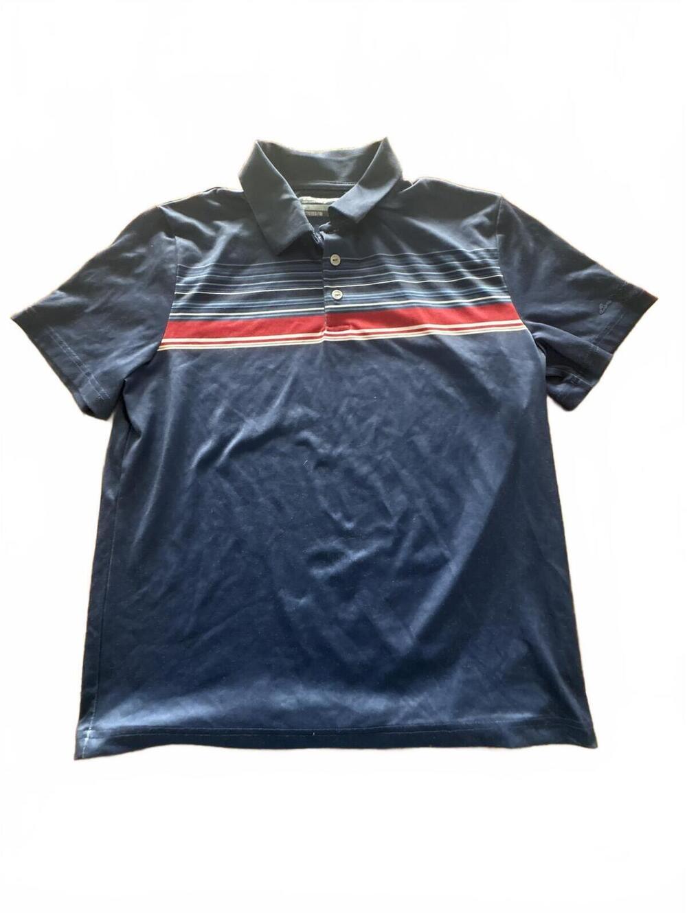 Ben Hogan Performance Navy Polo Shirt with Stripe Detail XXL 18 Boys Youth Kids